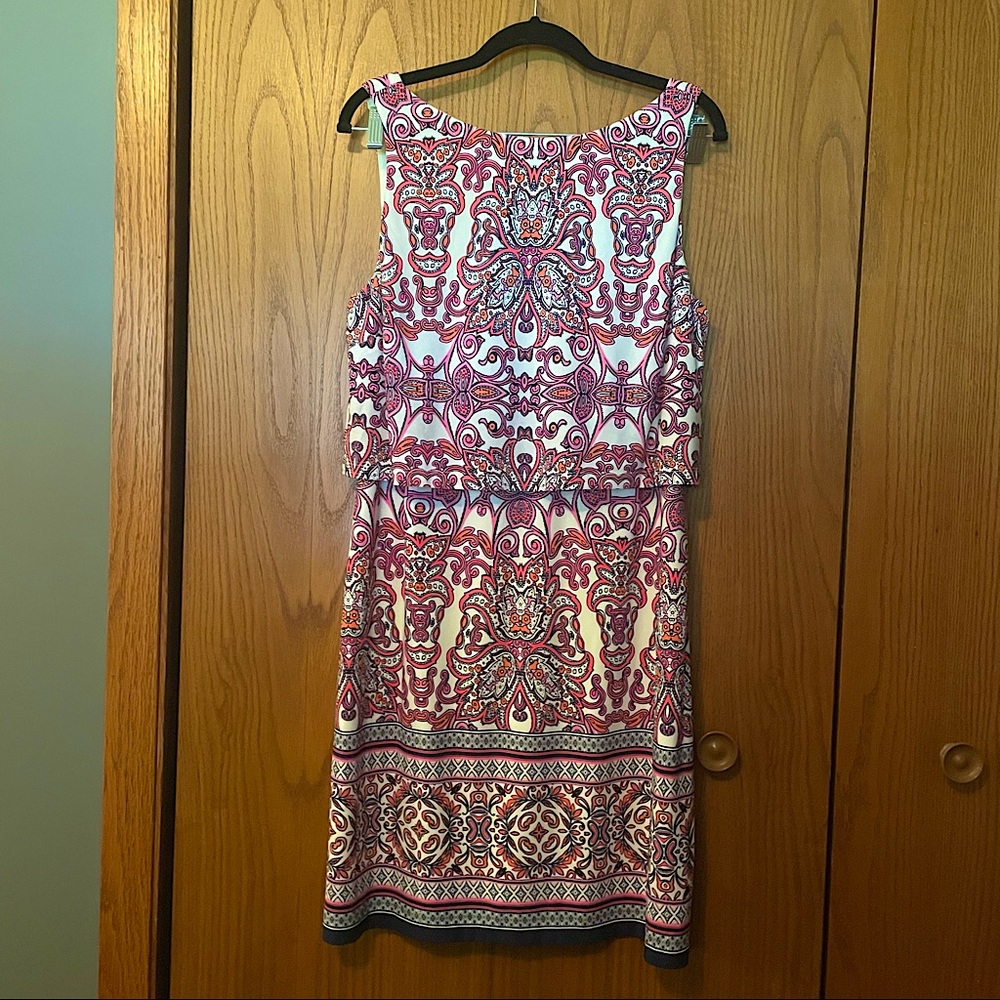 Vince Camuto Cocktail Pink Multi-Color Dress